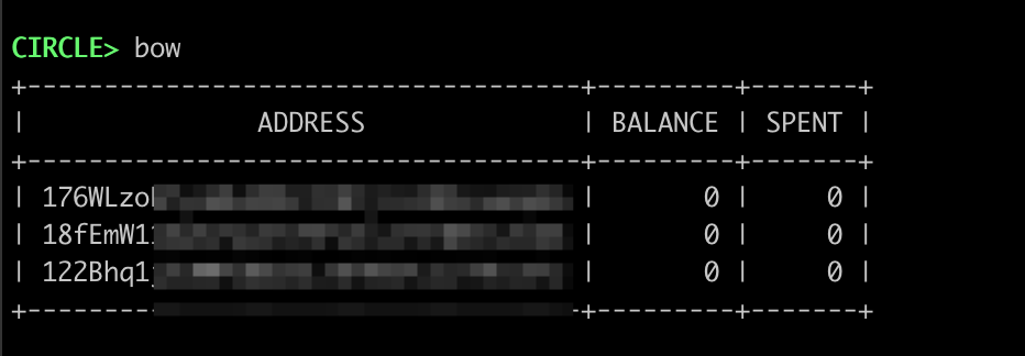 list wallet balance